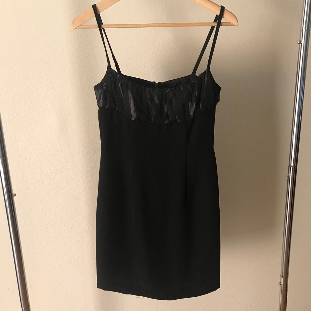 Black mini dress